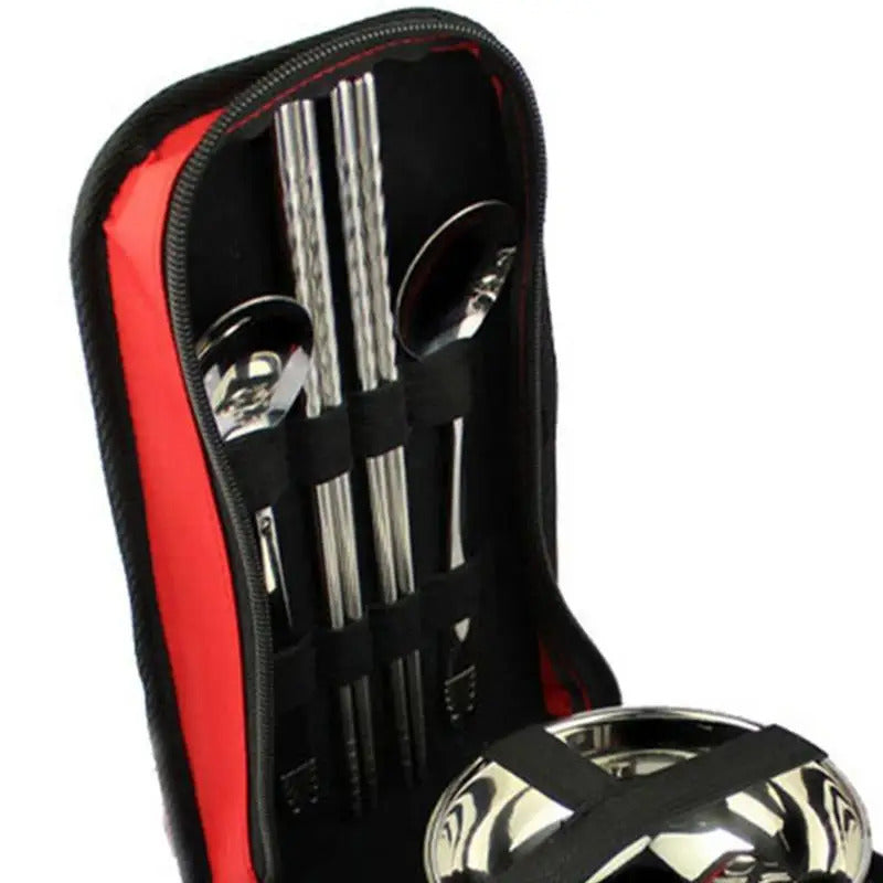 Picnic Utensils Set Camping Kitchen Tableware Set - Image 7