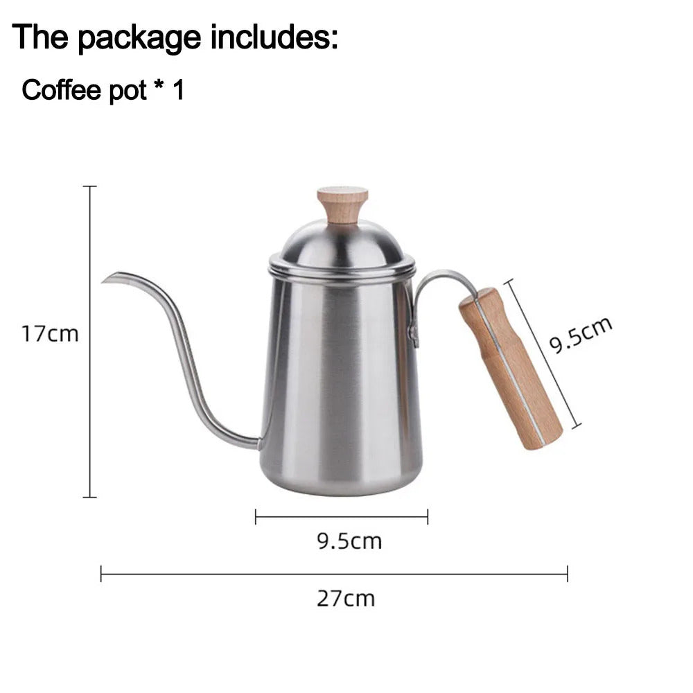 Stainless Steel Outdoor Hand Brewed Coffee Pot Set for Camping Leisure Hand Ground Coffee Tea Making Kit - Image 8