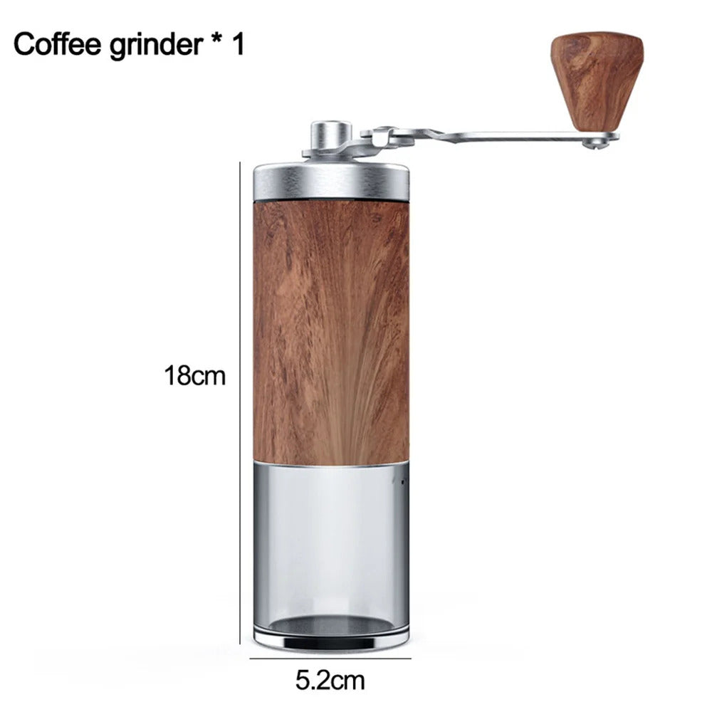 Stainless Steel Outdoor Hand Brewed Coffee Pot Set for Camping Leisure Hand Ground Coffee Tea Making Kit - Image 21