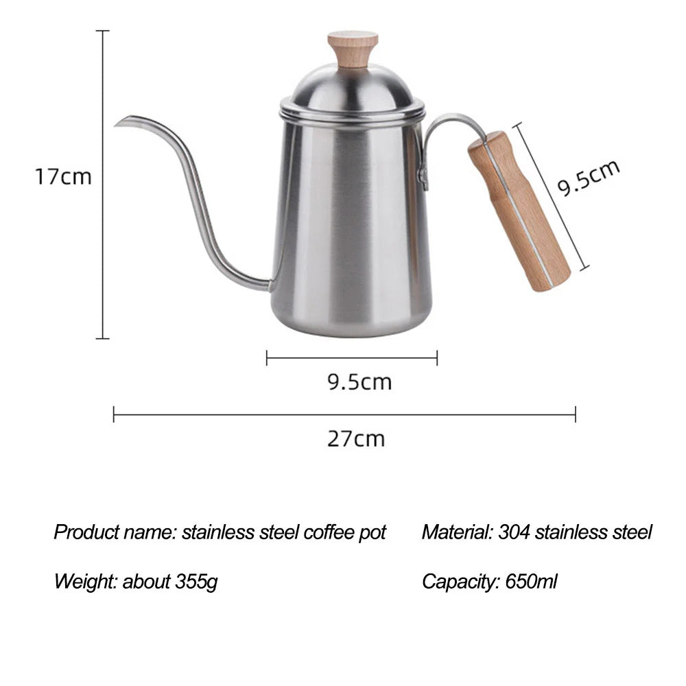 Stainless Steel Outdoor Hand Brewed Coffee Pot Set for Camping Leisure Hand Ground Coffee Tea Making Kit - Image 20